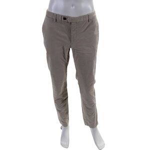 Hackett Men's Button Closure Flat Front Straight Leg Pants Beige Size 32